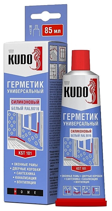Герметик универсальный KUDO 85мл.  (Белый)